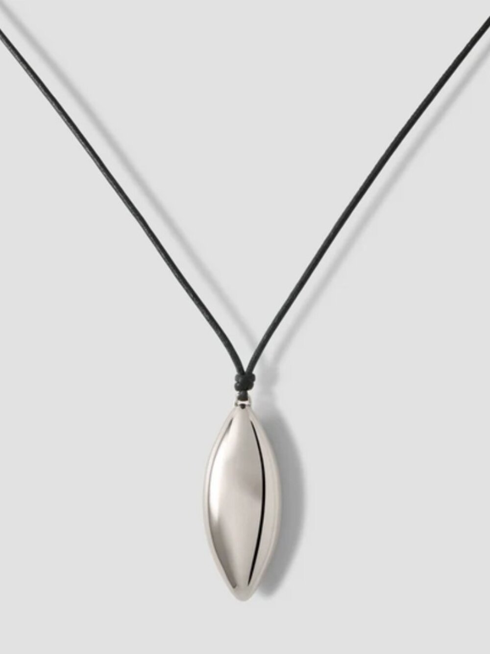 NWT Jennifer Fisher Metal Dagger Leather Cord Necklace (Silver)